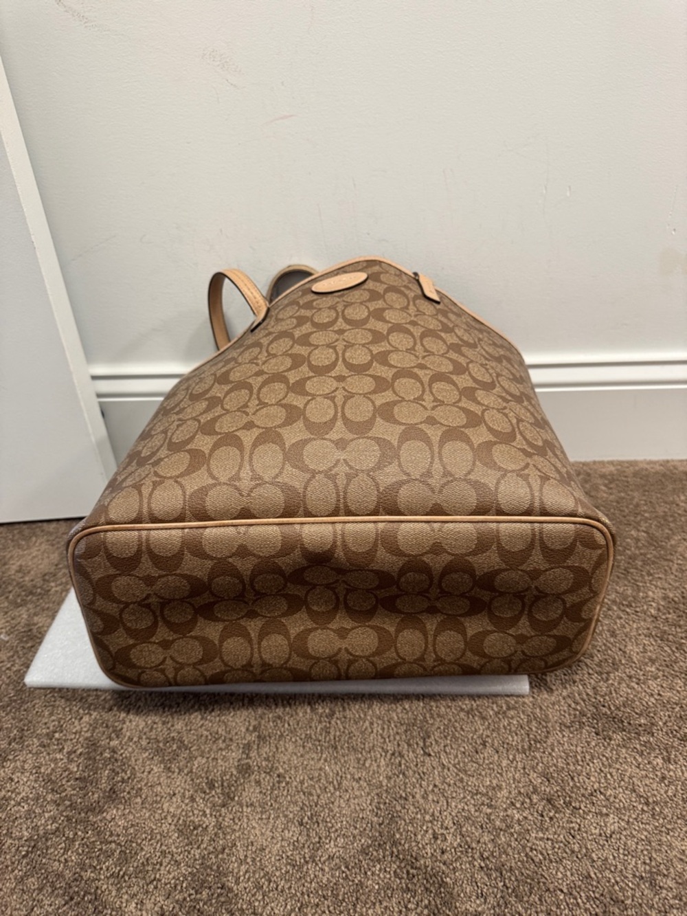 Coach signature logo metro city tote bag 2014 F29144 - Picture 9 of 12